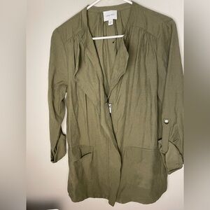 Nine West Medium Zip up Blouse